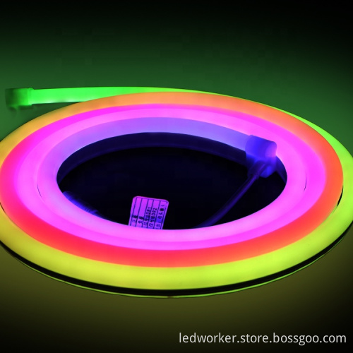 5050 Silicone Neon Flex IP67 RGB SPI DMX512 Pixel Digital White Bendable Neon Light Strip